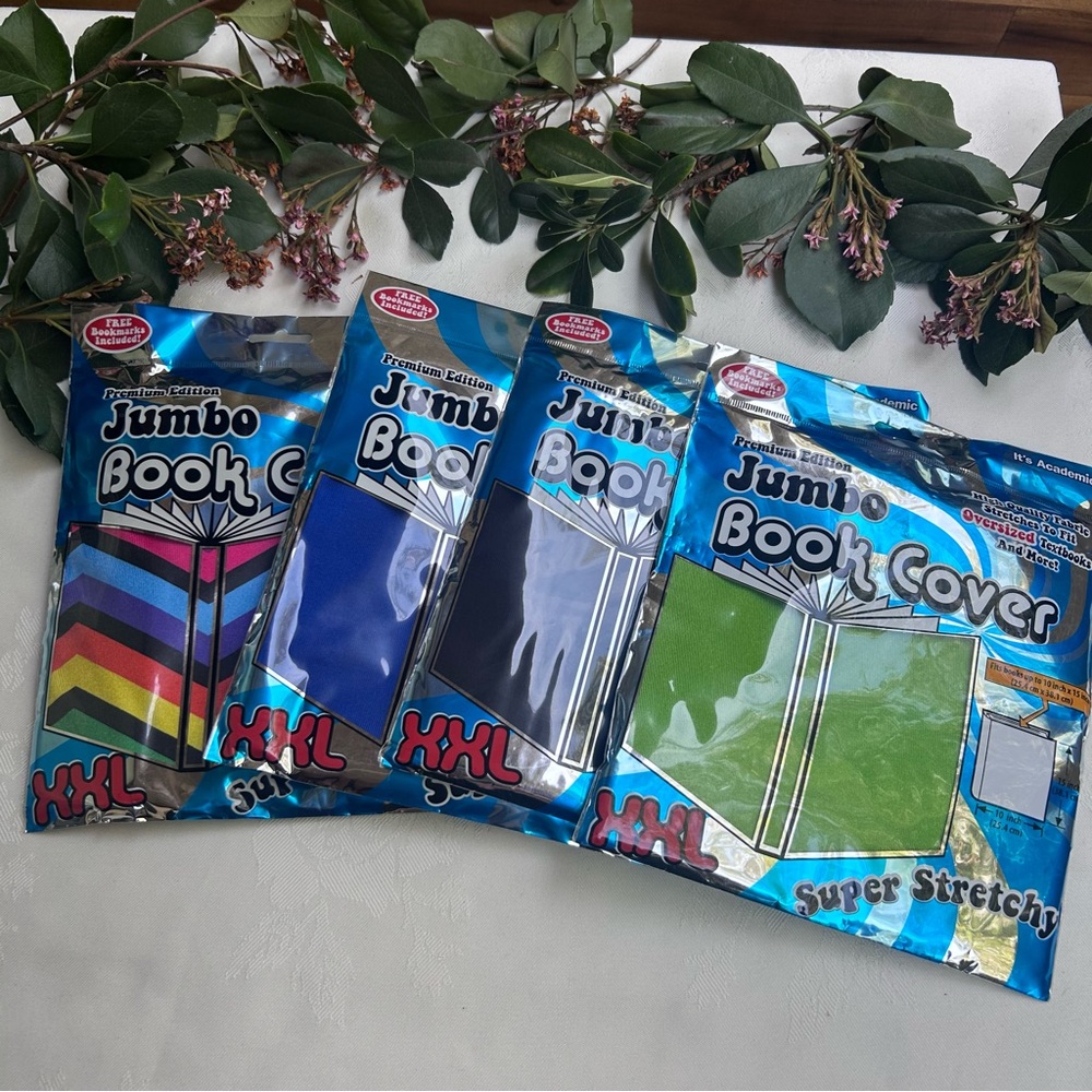 Jumbo Book Cover Lot - Assorted Colors
Back To School